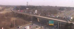 Route 1 crash backed up northbound traffic at U.S. 40. (Photo: DelDOT traffic cam)