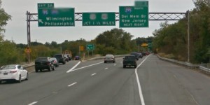 Southbound Route 141 at Exit 3A for northbound I-95