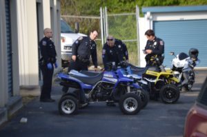 Wilmington police seized ATVs and dirt bikes at a storage facility on Lea Boulevard. (Photo: Delaware Free News)