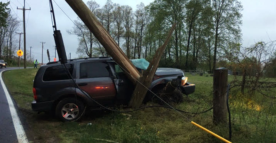 Accident scene on Duck Creek Parkway (Photo: Citizens Hose Company)