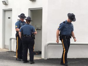 Delaware State Police investigate at Speedway gas station on U.S. 13. (Photo: Delaware Free News)