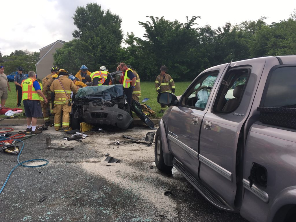 Crash scene on Route 141 (Photo: Delaware Free News)