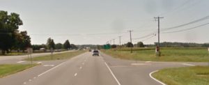 A 25-year-old burglary suspect was shot and killed by a state trooper on the shoulder of southbound Route 1 south of Barratt's Chapel Road near Frederica. (Photo: Google maps)
