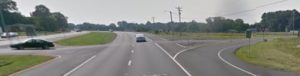 Southbound Route 1 at Route 5, east of Milton (Photo: Google maps)