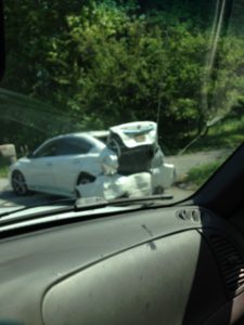 Crash on Route 72 (Wrangle Hill Road) (Photo: Delaware Free News reader submitted)