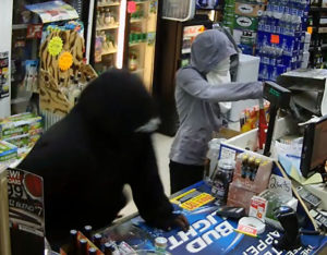 Harrington police released surveillance images from Bridle Bit Liquors robbery.