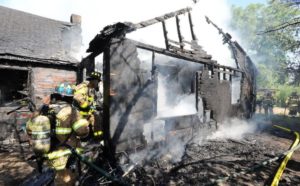 Fire destroyed house on Oyster House Road near Rehoboth Beach. (Photo: Rehoboth Beach Volunteer Fire Company)