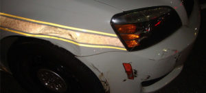 Rehoboth Beach patrol car damage (Photo: Rehoboth Beach police)