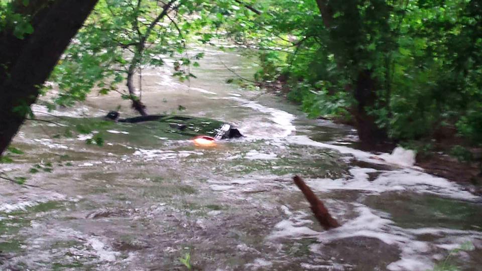 Flooded car near Seaford (Photo: Seaford Volunteer Fire Department)