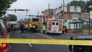 Crash scene at Fourth and Van Buren streets in Wilmington. (Photo: Delaware Free News)