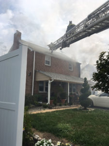 Fire hit home on Stahl Avenue in Wilmington Manor. (Photo: Delaware Free News)