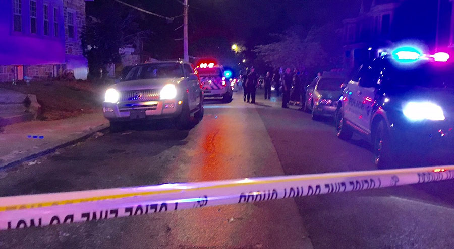 Police investigate shooting at 20th and Washington streets in Wilmington. (Photo: Delaware Free News)