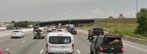 Northbound Interstate 95 approaching Routes 1 and 7. (Photo: Google maps)