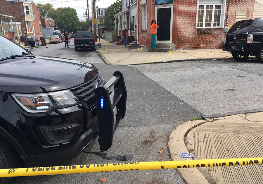 Shooting scene at Third and Rodney streets in Wilmington (Photo: Delaware Free News)