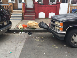 Shooting scene at Third and Rodney streets in Wilmington (Photo: Delaware Free News)