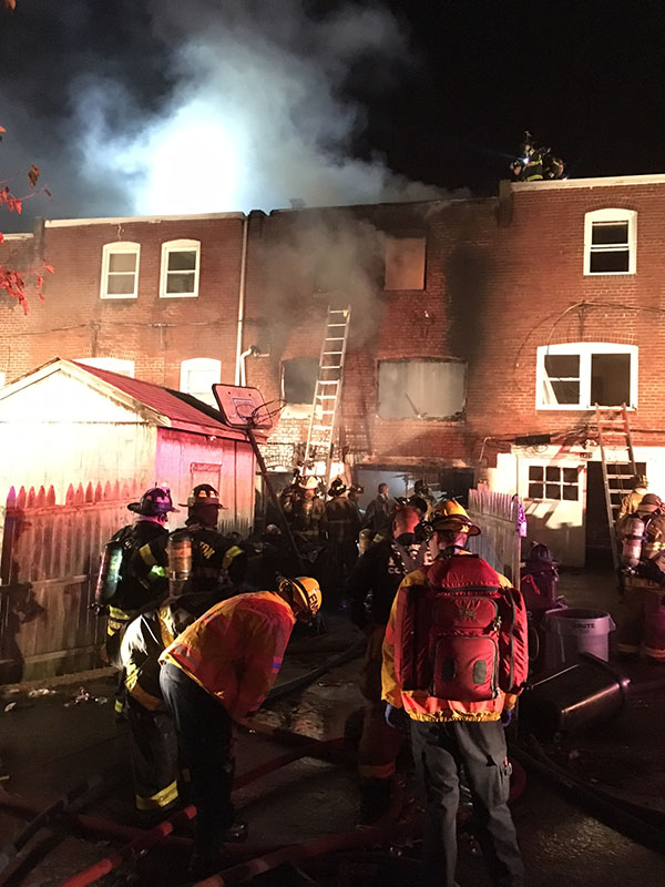 Scene of fatal fire on Lakeview Road in Wilmington (Photo: Delaware Free News)