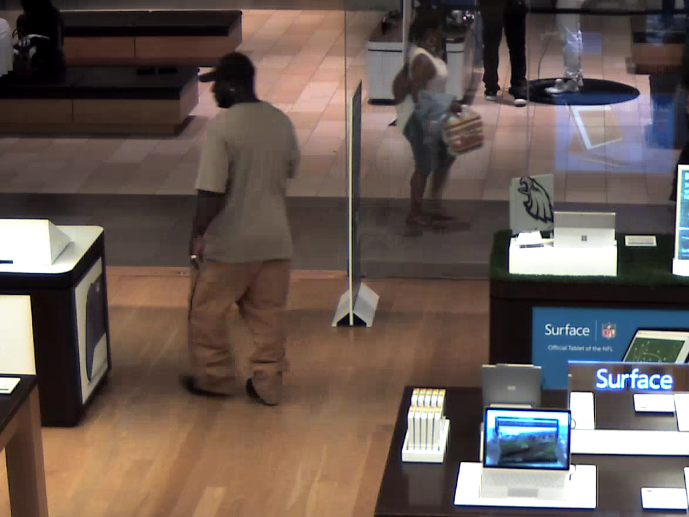 Delaware State Police released surveillance images of suspects in computer theft at Microsoft Store in Christiana Mall. 