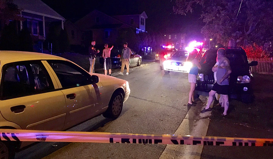 New Castle County police investigate drive-by shooting on South Ford Avenue in Colonial Heights. (Photo: Delaware Free News)