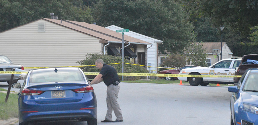 Police investigate home invasion in Taylortowne. (Photo: Delaware Free News)