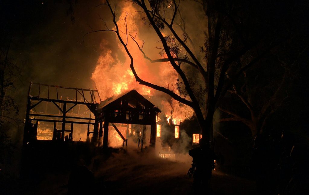 Fire destroyed home in the 900 block of Crossan Road in Hockessin. (Photo: Delaware Free News)