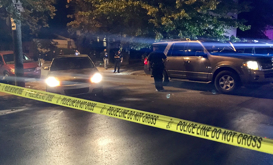 Shooting scene at Third and Clayton streets in Wilmington (Photo: Delaware Free News)