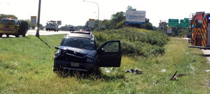 Tractor-trailer collided with SUV on southbound Interstate 95 at northern split with Interstate 495. (Photo: Delaware Free News)