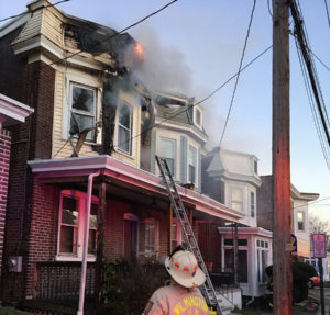 Flames damaged second floor and attic at 307 W. 29th St. in Wilmington. (Photo: Delaware Free News)