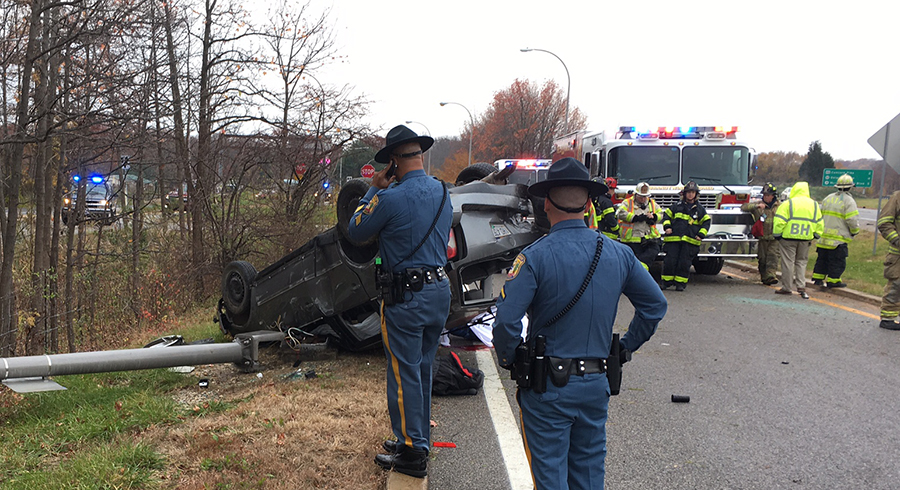 Scene of fatal crash on Interstate 95 at Marsh Road (Photo: Delaware Free News)