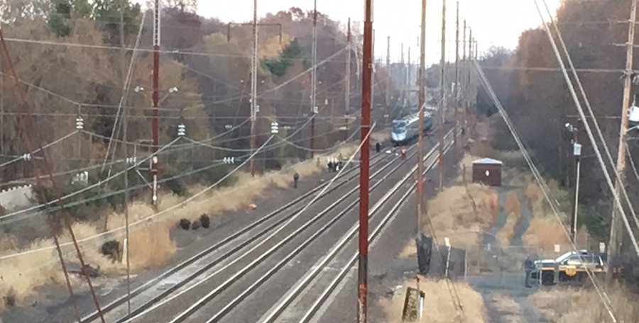 Delaware State Police investigate fatality on Amtrak tracks north of Harmony Road. (Photo: Delaware Free News)