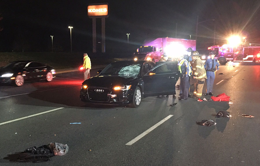 Woman was killed while walking across Concord Pike (U.S. 202) north of Woodawn Road, near Kohls store. (Photo: Delaware Free News)