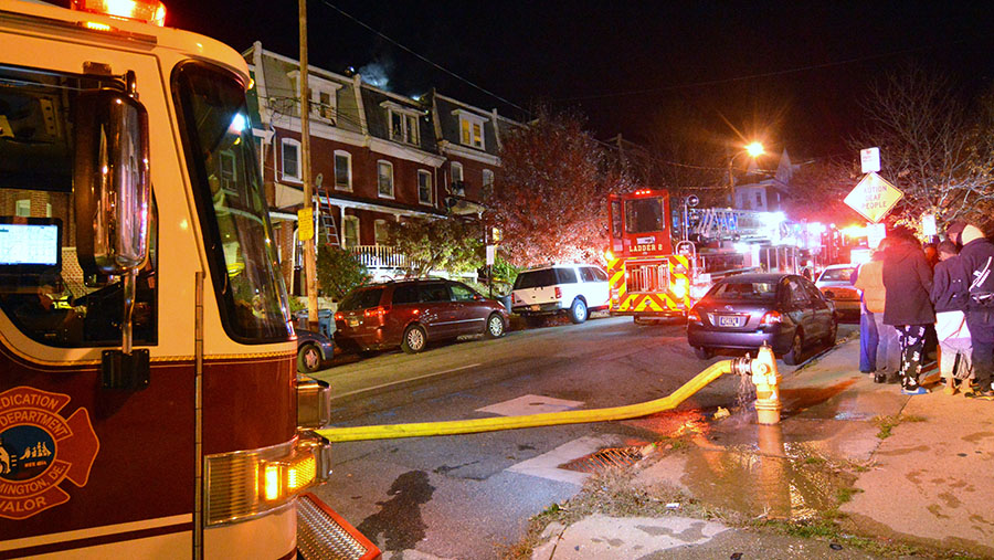 Fire damaged home at 607 N. Franklin St. in Wilmington. (Photo: Delaware Free News)