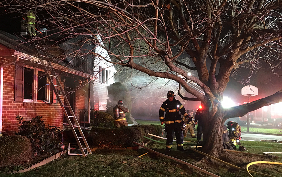 Fire heavily damaged spit-level home in 400 block of Mary Ann Drive in Middleboro Manor. (Photo: Delaware Free News)