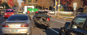 Crash scene on East Newport Pike (Route 4) at Becker Avenue near Newport (Photo: Delaware Free News)