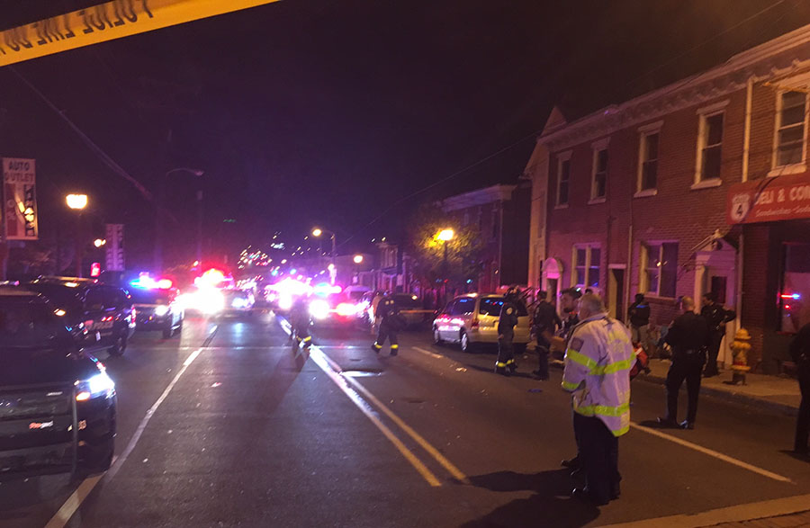 Wilmington police investigate shooting in 900 block of Maryland Ave. (Photo: Delaware Free News)