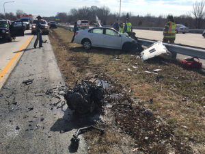 Scene of fatal crash on Route 141 between Boxwood Road and Kirkwood Highway. (Photo: Delaware Free News)