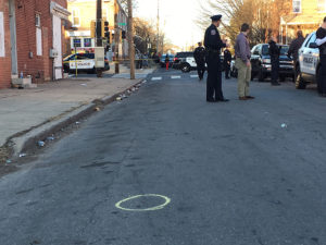 Wilmington police investigate shooting in the 2200 block of N. Locust St. (Photo: Delaware Free News)