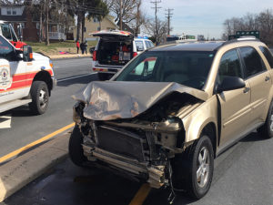 Crash involving three vehicles happened on Capitol Trail (Route 2) east of Newark. (Photo: Delaware Free News)