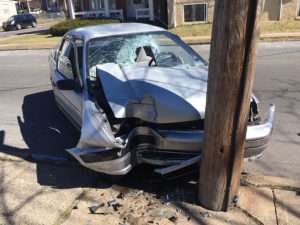 Man was seriously injured in crash at 30th and Pine streets in Wilmington. (Photo: Delaware Free News)