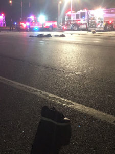 Pedestrian was struck while crossing U.S. 40 (Pulaski Highway) at Route 72 (Wrangle Hill Road) in Glasgow. (Photo: Delaware Free News)