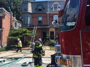 Fire damaged two apartment buildings in the 1700 block of N. Broom St. in Wilmington. (Photo: Delaware Free News)