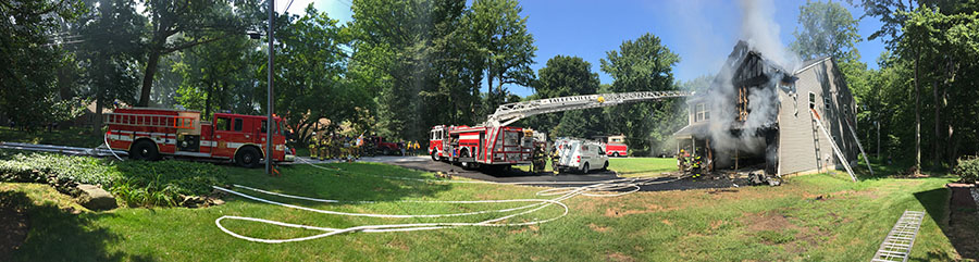 Fire heavily damaged home in the Indian Field community in Brandywine Hundred. (Photo: Delaware Free News)