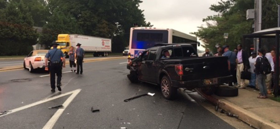 Crash involving a DART bus happened on Route 273 at Edinburgh Drive. (Photo: Delaware Free News)