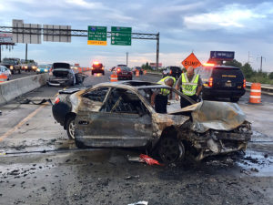 Fatal crash happened on southbound Interstate 95 near Frawley Stadium. (Photo: Delaware Free News)