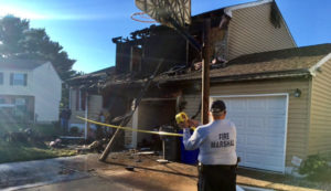 Fire heavily damaged home on Saratoga Court in Bear. (Photo: Delaware Free News)