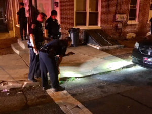 Wilmington police investigate double shooting in the 1100 block of Beech St. (Photo: Delaware Free News)