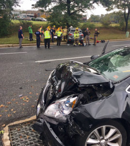 Crash happened at Corporate Circle and Commons Boulevard. (Photo: Delaware Free News)