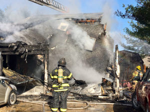 Fire destroyed home in the first block of Ferris Court in Beaver Brook Crest neighborhood, south of New Castle. (Photo: Delaware Free News)