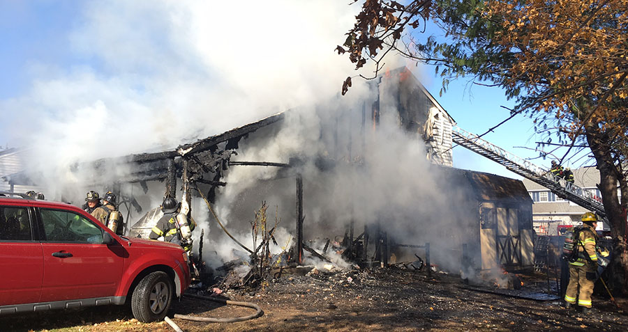 Fire destroyed home in the first block of Ferris Court in Beaver Brook Crest neighborhood, south of New Castle. (Photo: Delaware Free News)