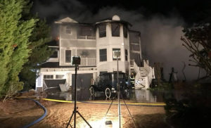 Fire heavily damaged home at 3 Sand Dunes Drive in Dewey Beach. (Photo: Indian River Fire Company)