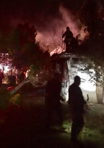 Home burns on Chestnut Avenue east of Newark. (Photo: Delaware Free News)